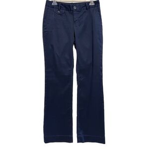Banana Republic Women’s Ryan Fit Stretch Navy Wide Leg Pants, Size 4
